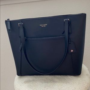 kate spade black pocket tote